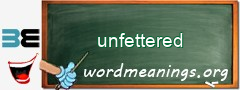 WordMeaning blackboard for unfettered